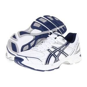 ASICS Gel-Solution Slam Mens Tennis Shoes White/Navy Size 12 Lightweight Support